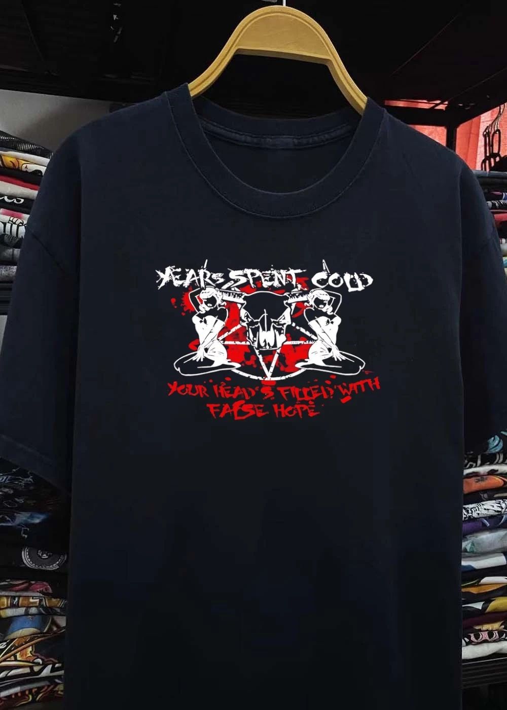Years Spent Cold Skull Pentagram Women Your Head Is Filled with False Hope T-Shirt