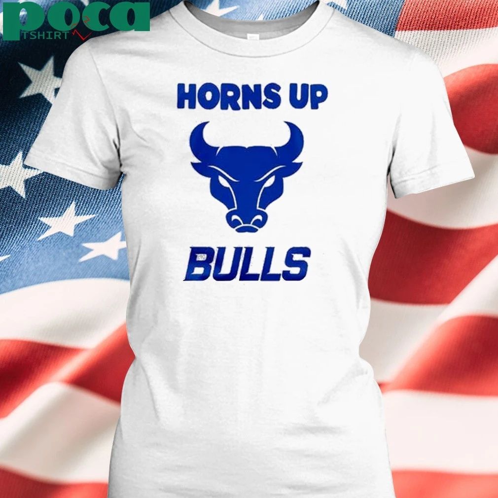 Buffalo Bulls Horns Up White Uniform shirt