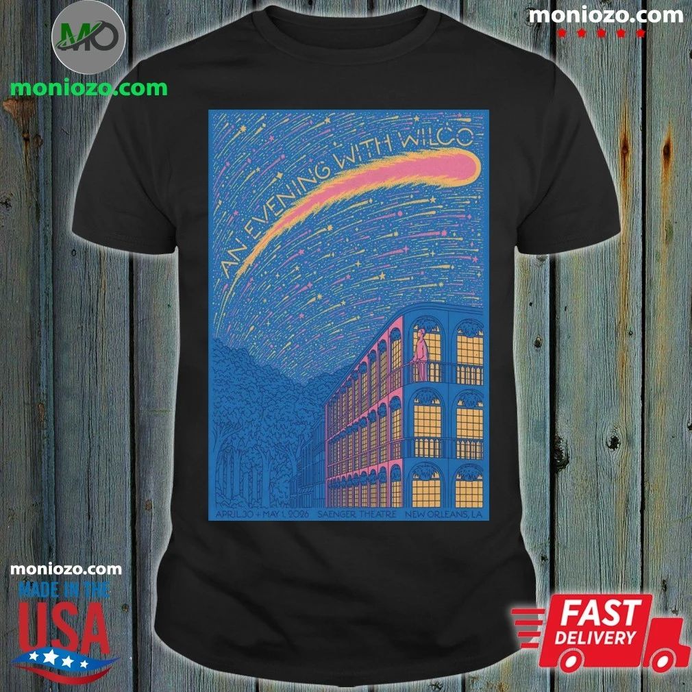 Wilco Saenger Theatre, New Orleans LA April 30-May 1 2026 Poster Shirt