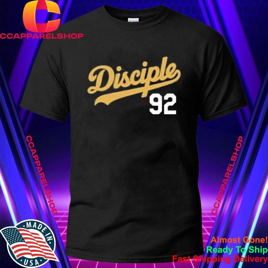 Disciple 92 Baseball Script Shirt