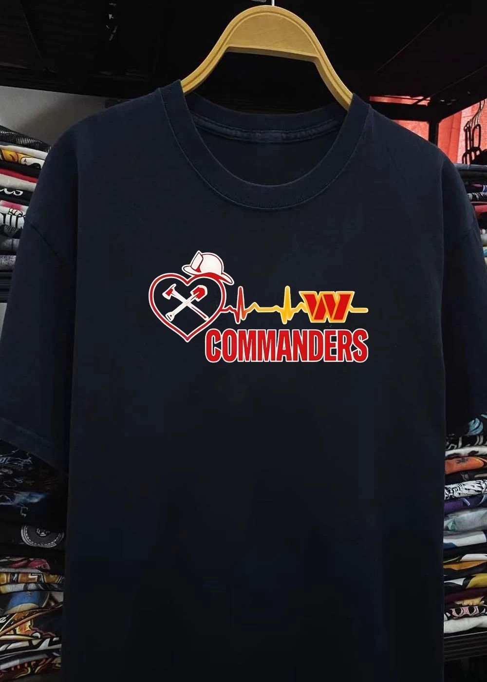 Washington Commanders Football 2026 heart rate shirt