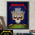 Metallica M72 Bucharest 2026 Venue Poster Stadium Tour Bucharest Romania At Arena Nationala On 13 May 2026 Palace Of Parliament Crown Skull Poster Canvas