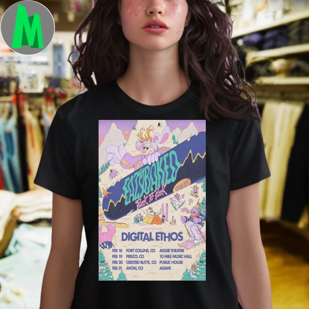 Eazybaked Peak To Peak Tour 2026 Poster Shirt