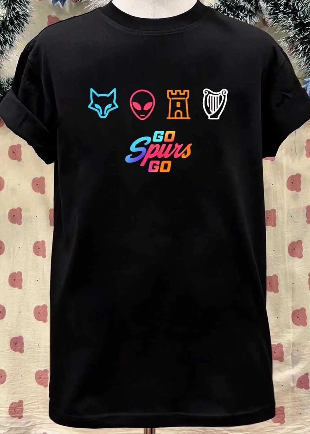 Fox Alien Castle Harp Go Spurs Go Shirt