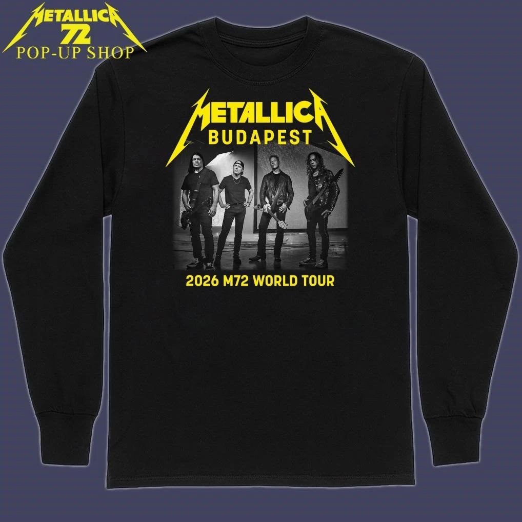 Metallica M72 Budapest, Hungary 2026 Band Members World Tour T-Shirt