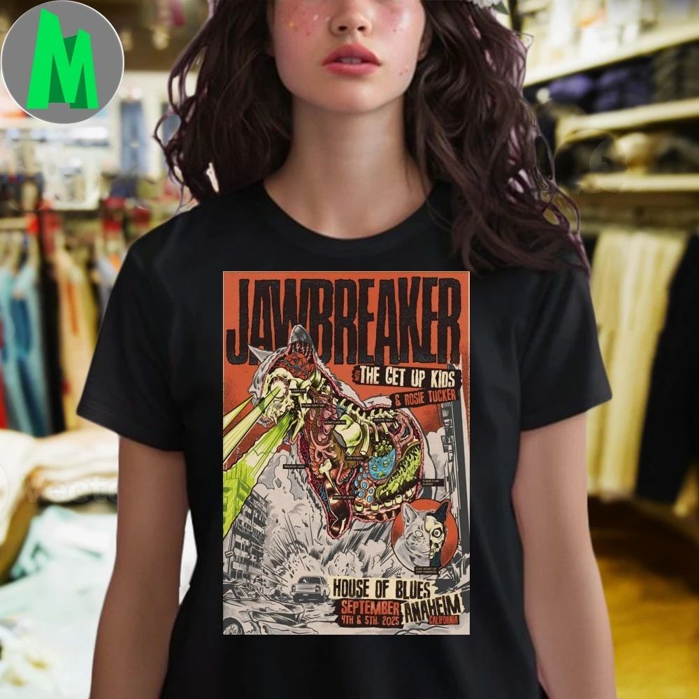 Jawbreaker At House OF Blues Anaheim On Sept 4-5 2025 Poster Shirt