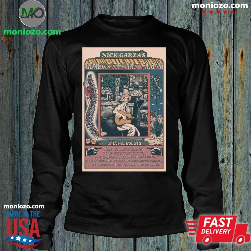 Original Mar 14 2026 Nick Garza’s Concert Poster Shirt