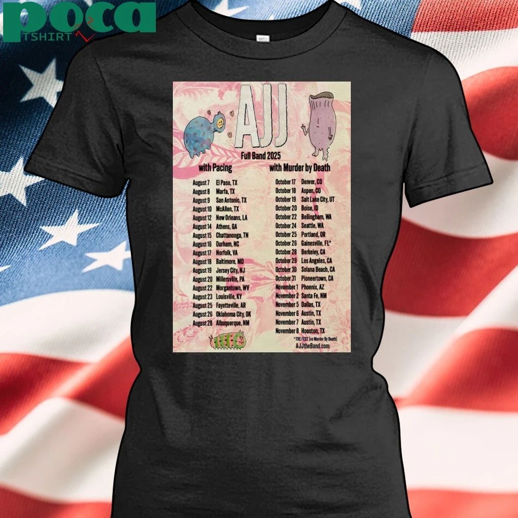 Fall Tour 2025 AJJ Band Poster T-shirt