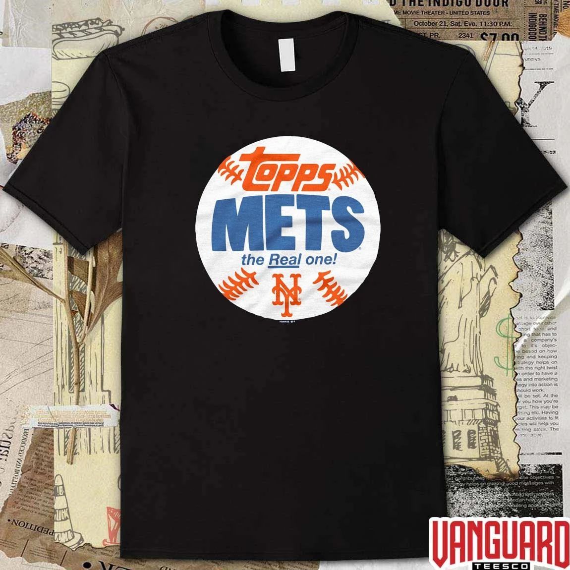 New York Mets MLB 2026 x Topps Baseball The Real One t-shirt