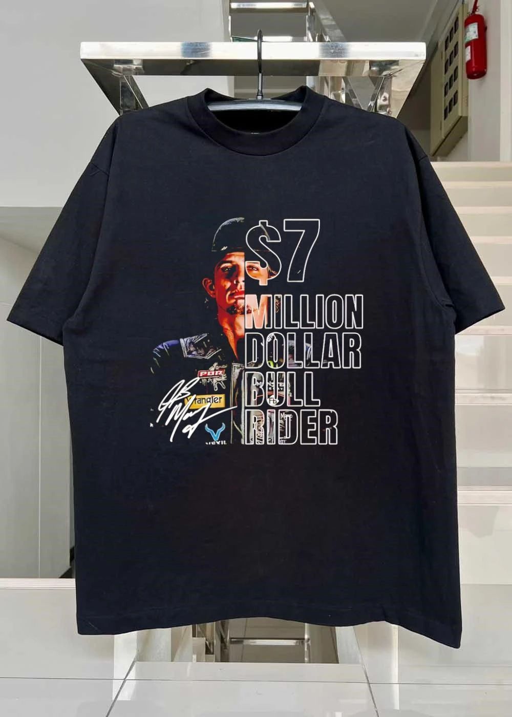 J.B. Mauney PBR 7 Million Dollar Bull Rider shirt