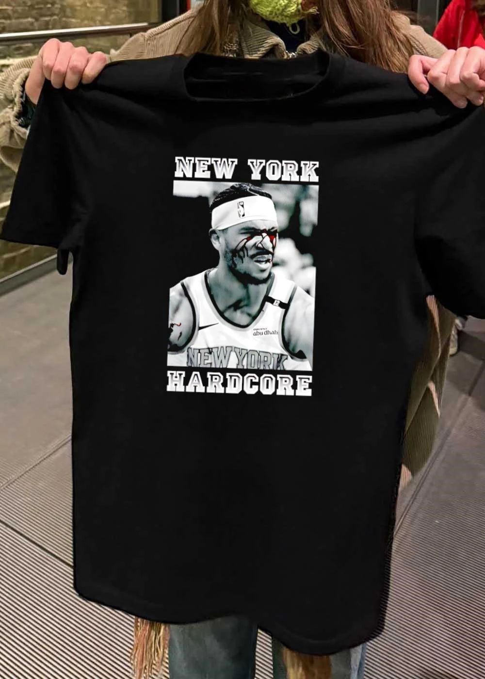 New York Hardcore Josh Hart Bleeding NBA Face T-Shirt