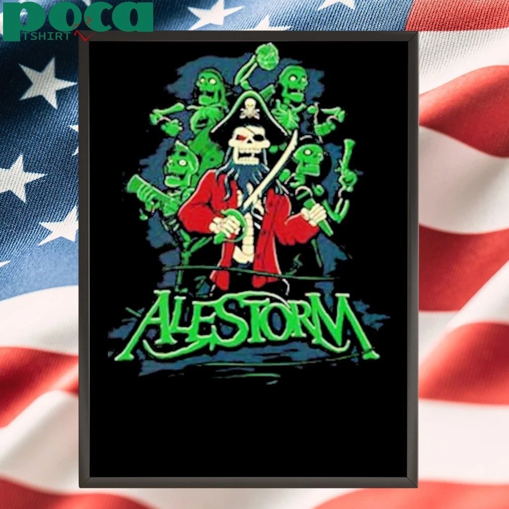 Alestorm Killed to Death By Piracy Thunderfisting America 2025 Tour T-Shirt