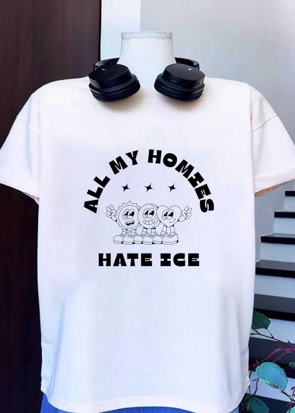 All My Homies Hate Ice Sun Earth Heart T-Shirt