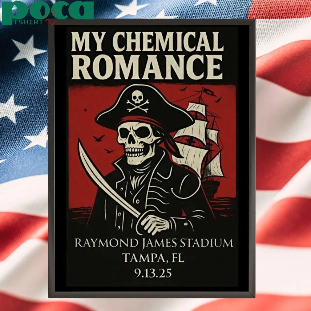Sept 13, 2025 My Chemical Romance Tour Tampa, FL Poster T-shirt