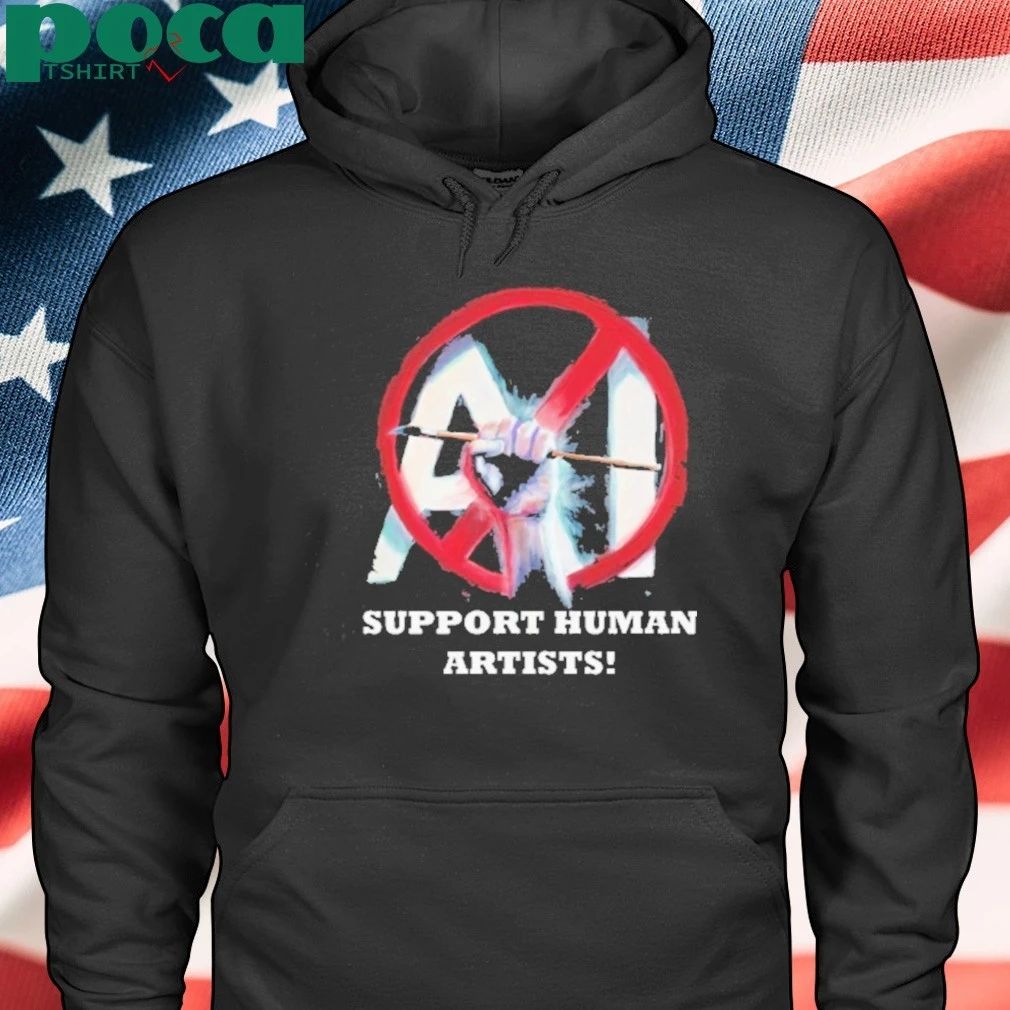 Support Human Artists No Ai T-shirt