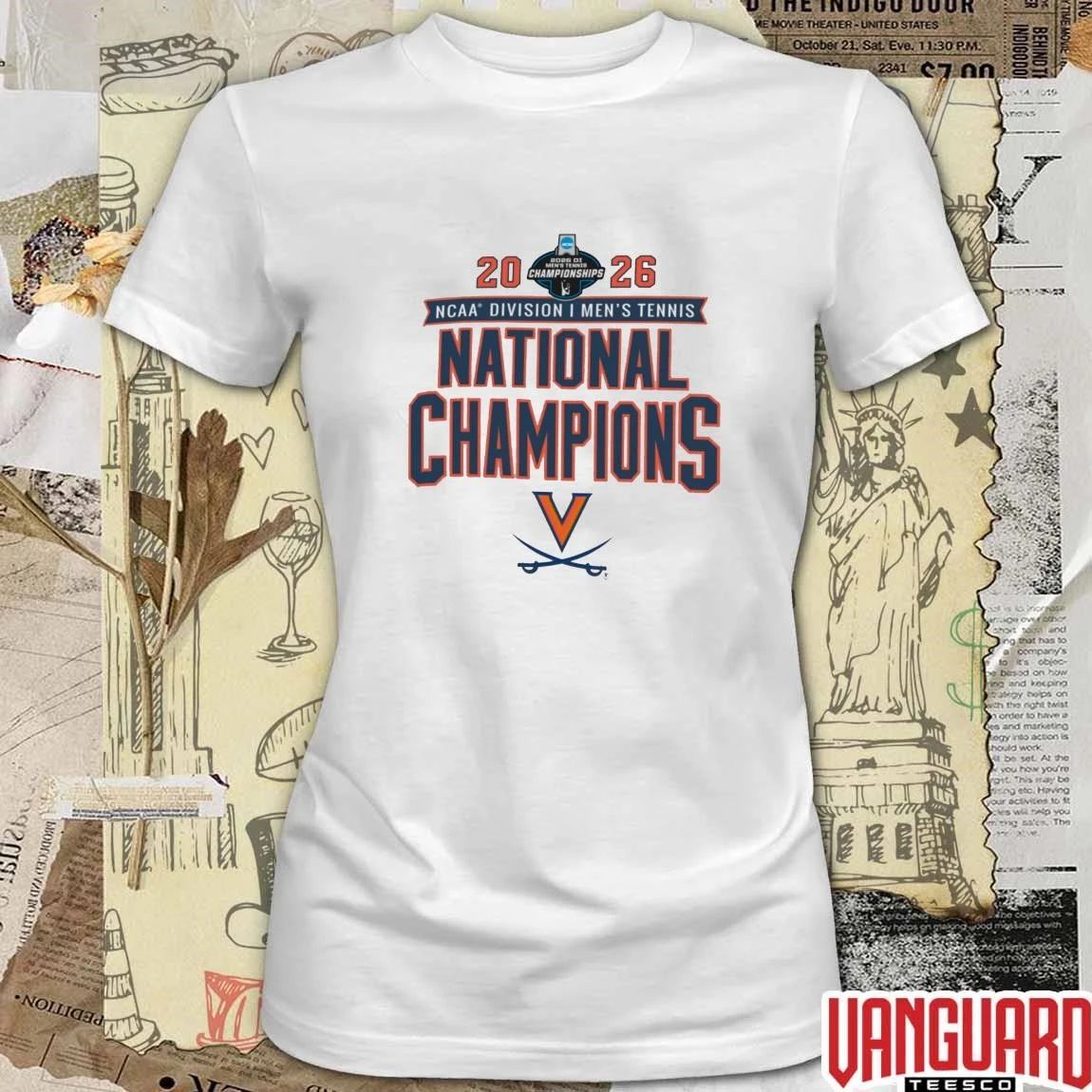Virginia Cavaliers 2026 NCAA Division I Men’s Tennis National Champions t-shirt
