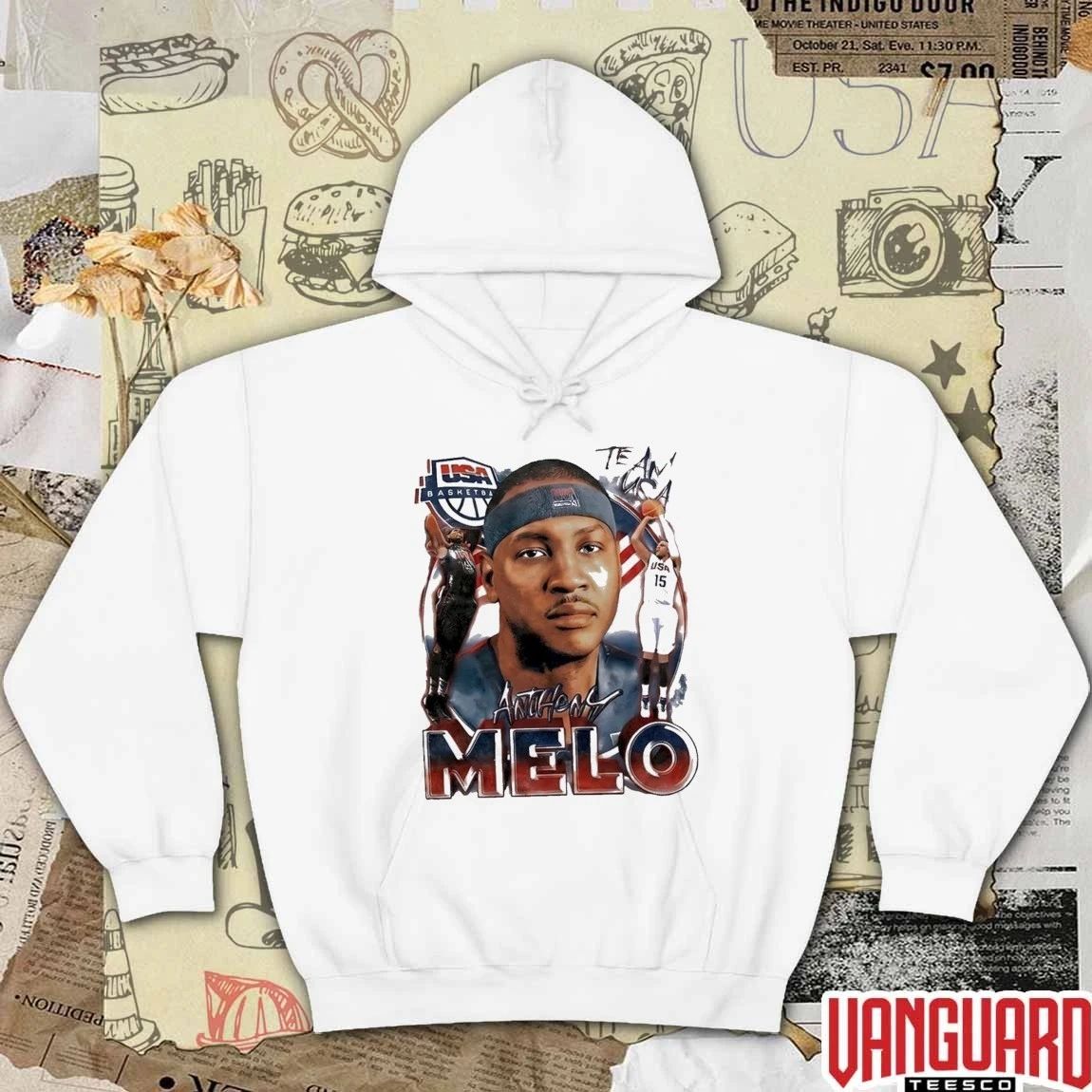 Carmelo Anthony Player Team Usa Basketball Vintage t-shirt