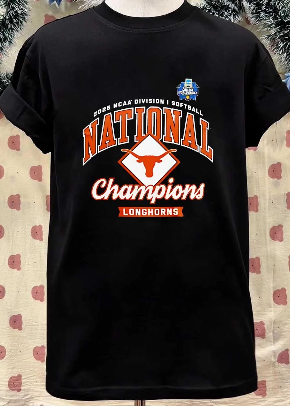 Texas Longhorns Black 2026 NCAA Softball National Champions Locker Room shirt