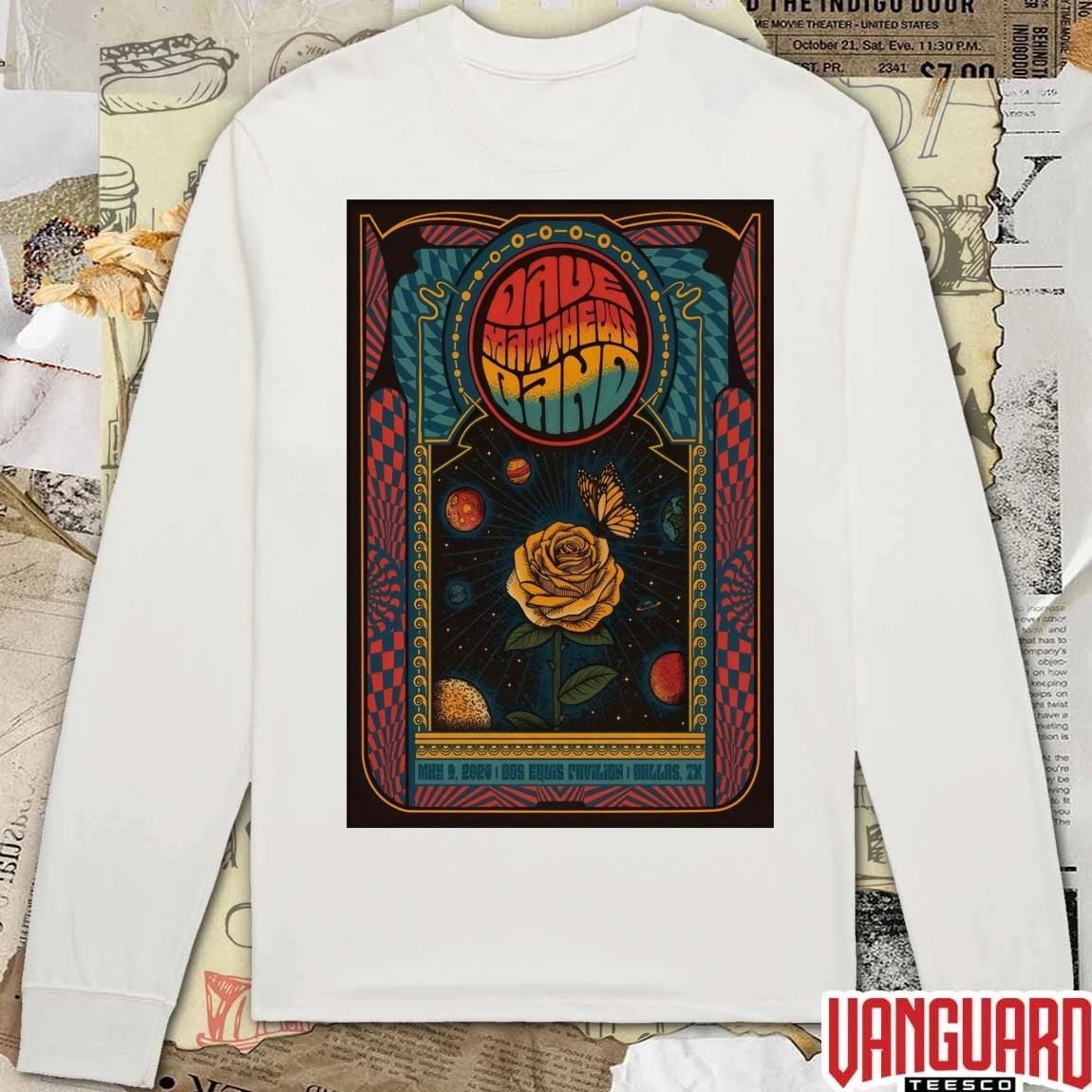 Dave Matthews Band May 9 2026 Dos Equis Pavilion in Dallas TX Poster t-shirt