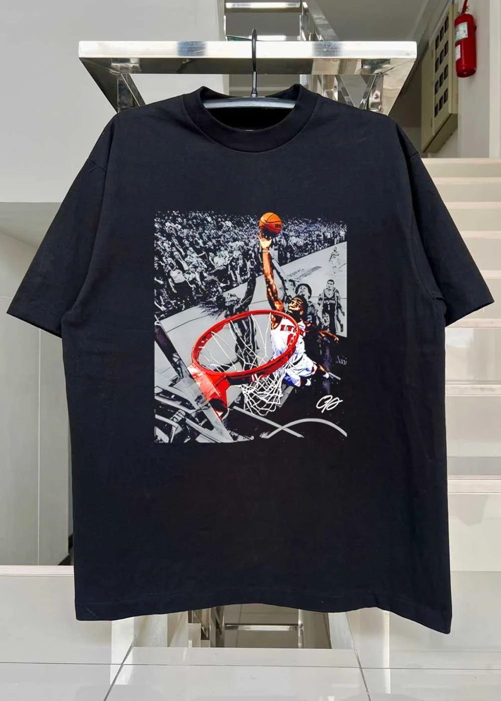 GP Hawks Basketball Player Dribbling for a Slam Dunk T-Shirt