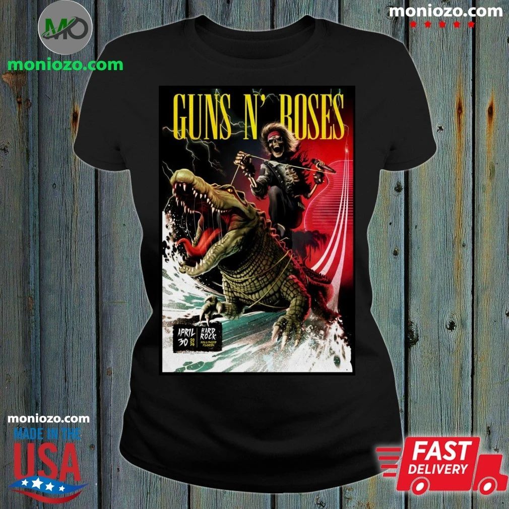Guns N’ Roses Hollywood FL 4 30 2026 Poster Shirt