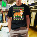 Rough Collie Dog Ugly Christmas Sweaters Holiday Santa Xmas Shirt