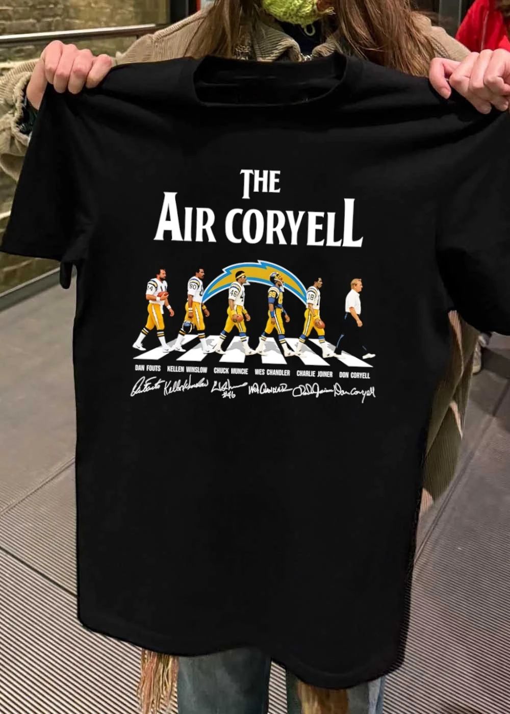 Dan Fouts Kellen Winslow Chuck Muncie Wes Chandler Charlie Joiner Don Coryell The Air Coryell shirt