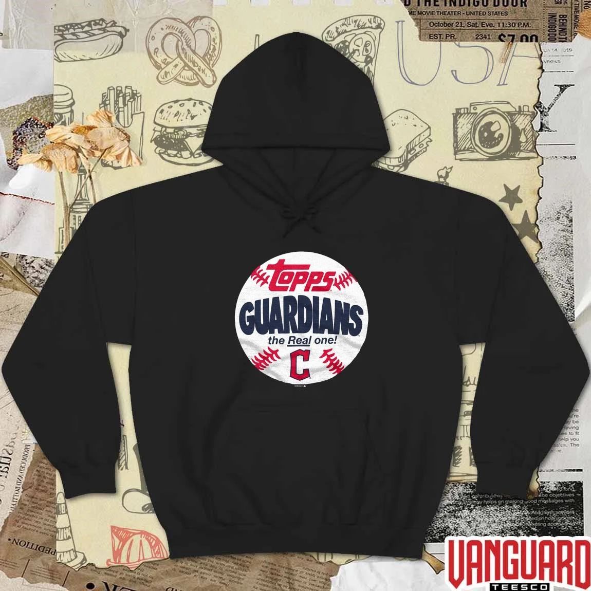 Cleveland Guardians MLB 2026 x Topps Baseball The Real One t-shirt