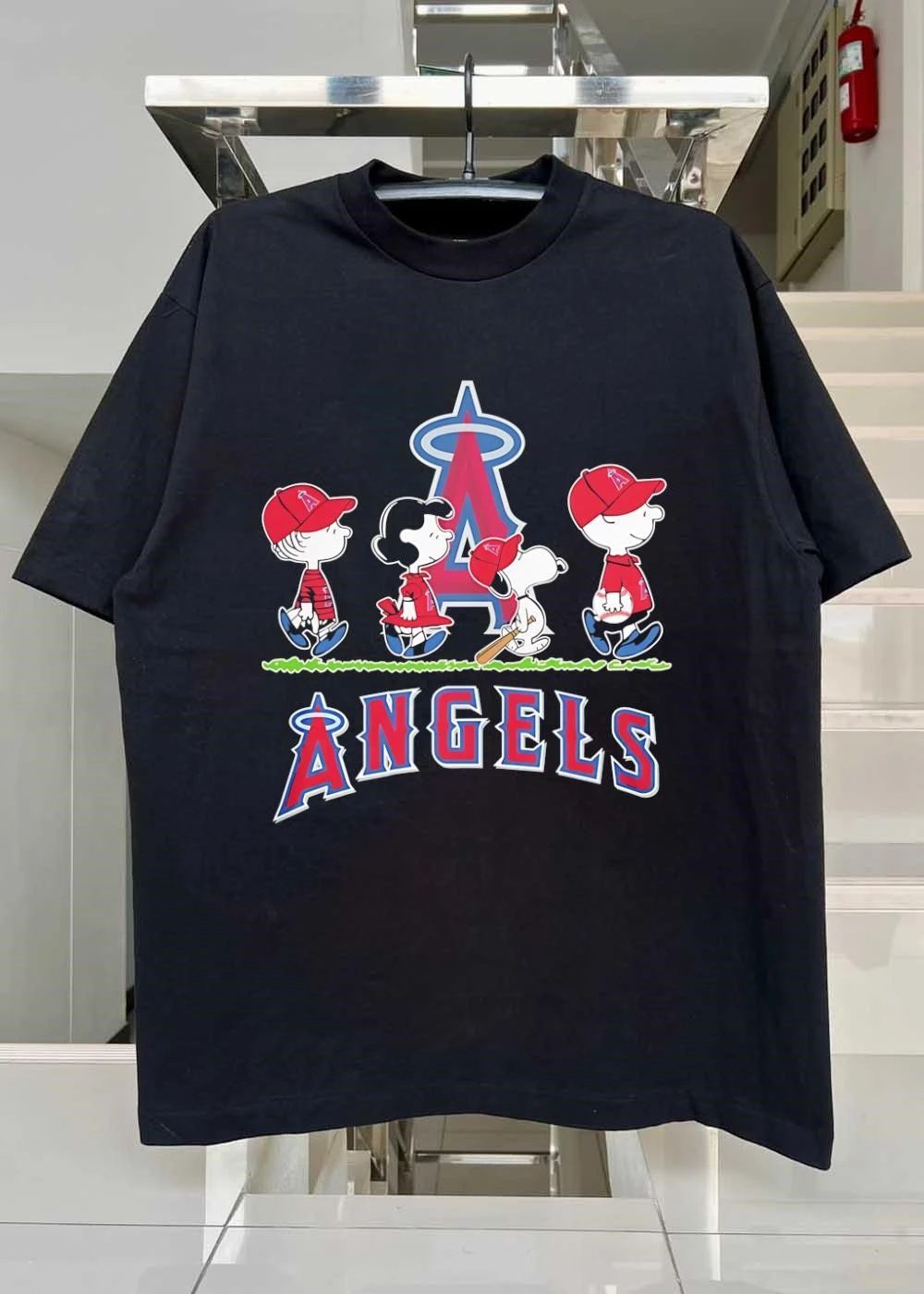 Peanuts Gang and Baseball Angels T-Shirt