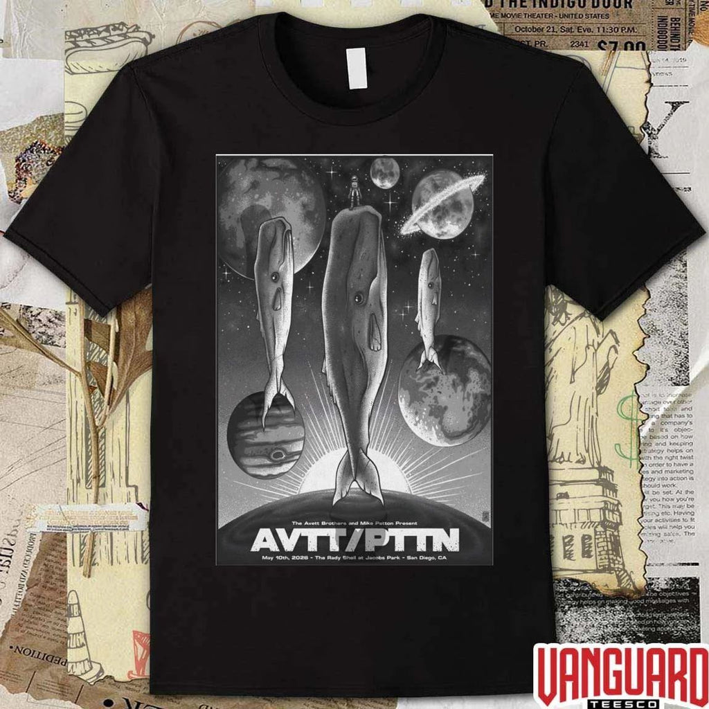 The Avett Brothers With Mike Patton May 10 2026 San Diego CA Poster t-shirt