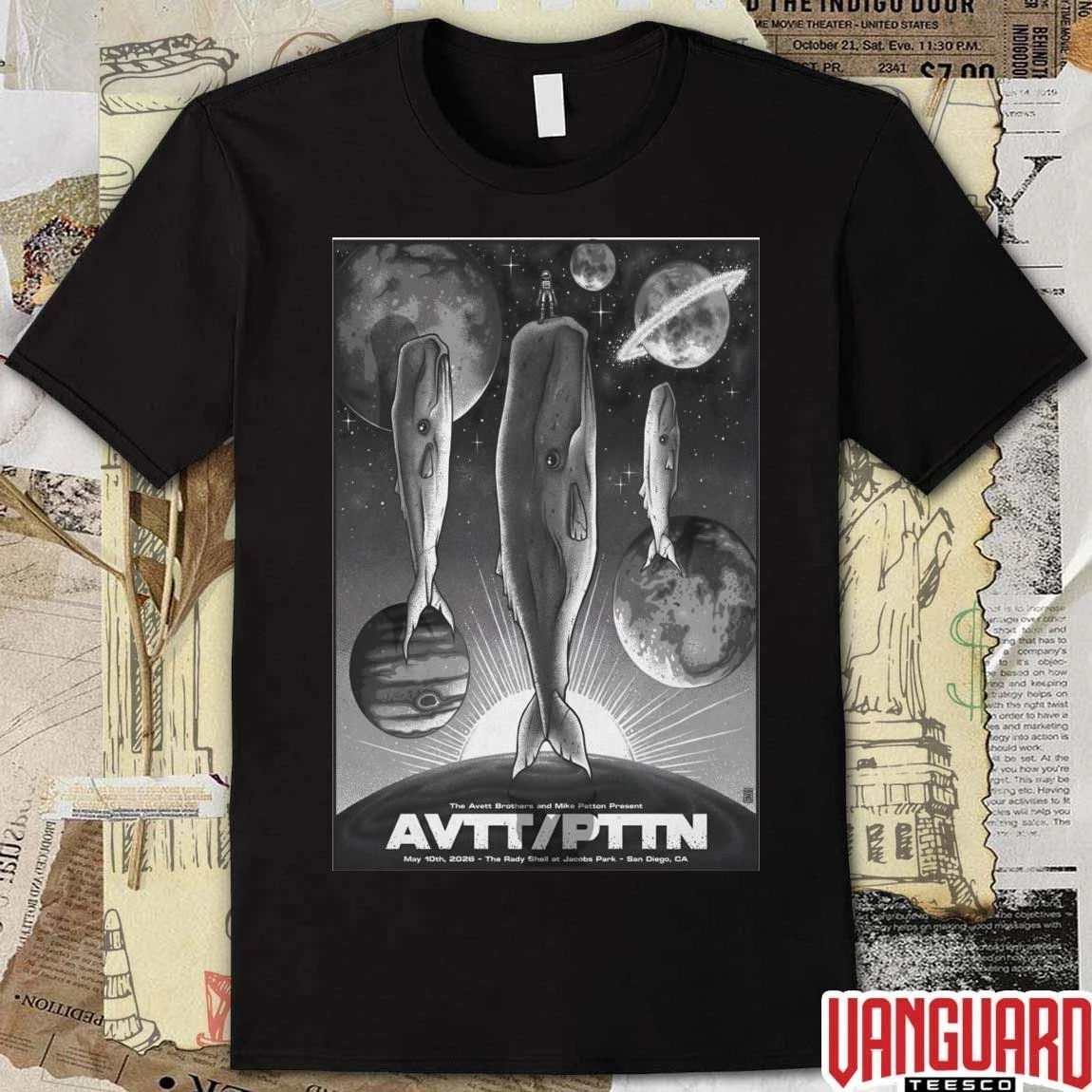 The Avett Brothers With Mike Patton May 10 2026 San Diego CA Poster t-shirt