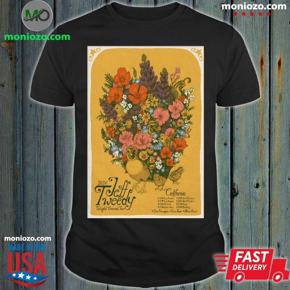 Jeff Tweedy Twilight Override 2026 Tour Poster T-Shirt