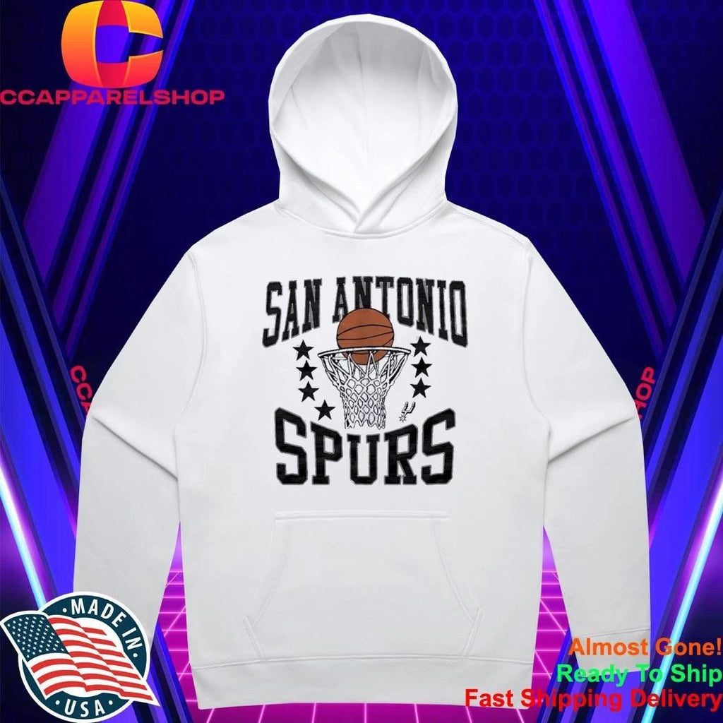 San Antonio Spurs Basketball and Hoop Logo National Basketball Association Shirt