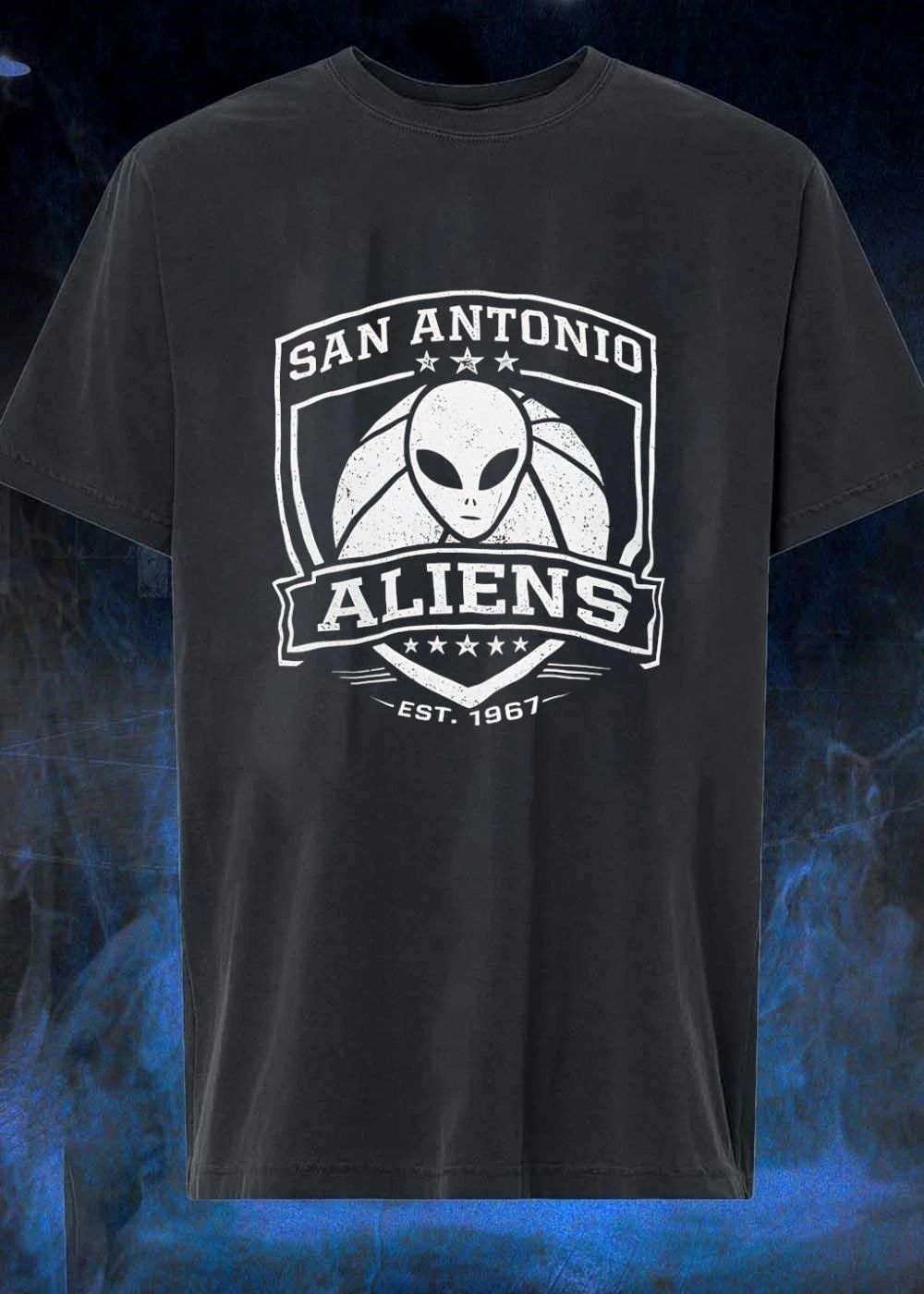 Est. 1967 San Antonio Aliens Alien Basketball Graphic T-Shirt