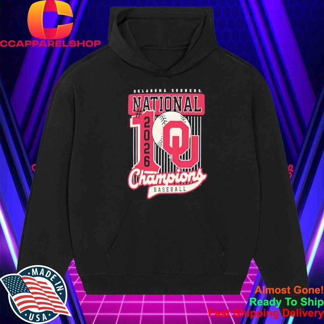 Oklahoma Sooners National 2026 Champions Baseball Shirt