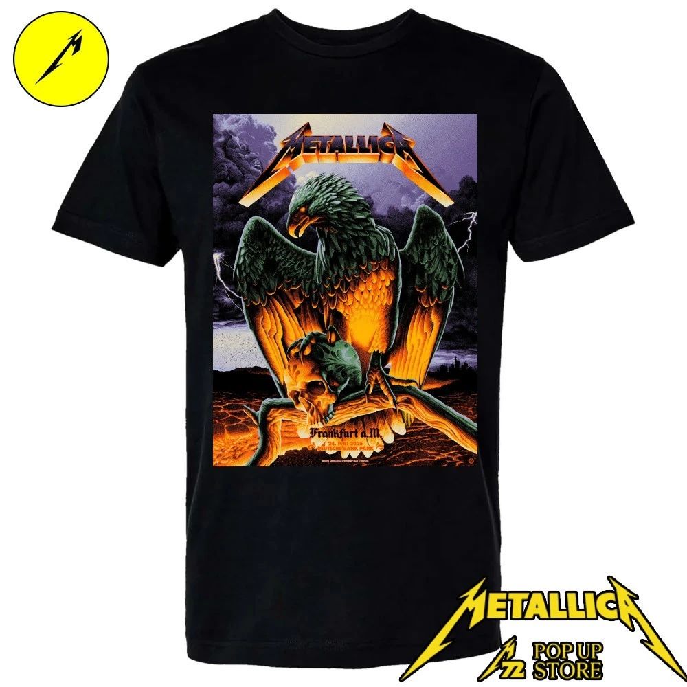 Metallica M72 Frankfurt Limited Poster Edition Night 2 At Deutsche Bank Park In Frankfurt DE On May 24 2026 Hellfire Eagle Shirt