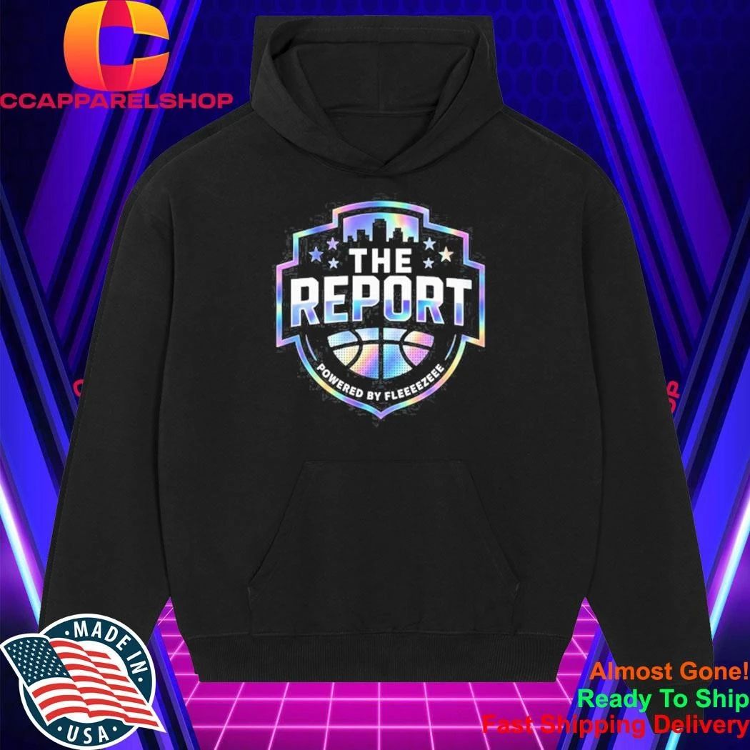 The Report Powered By Fleeeezeee Basketball Logo Shirt
