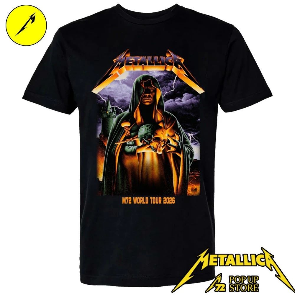 Metallica M72 Frankfurt 2026 Pop Up Shop Poster for Frankfurt Germany at Deutsche Bank Park On May 22nd Art By Max Loffler Limited Edition Shirt