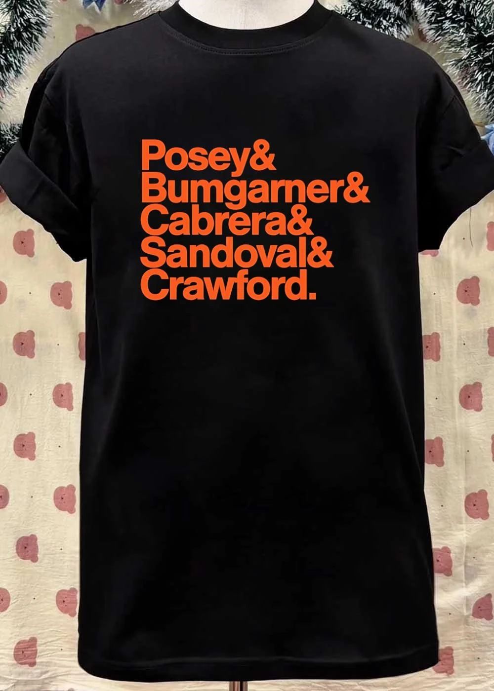 SF Giants Posey Bumgarner Cabrera Sandoval Crawford San Francisco Shirt
