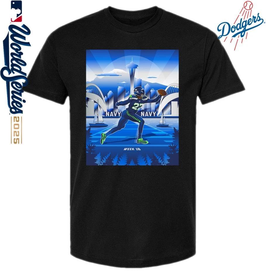 Seahawks vs. Cardinals Week 10 2025 Reveal Uniform Combo T-Shirt
