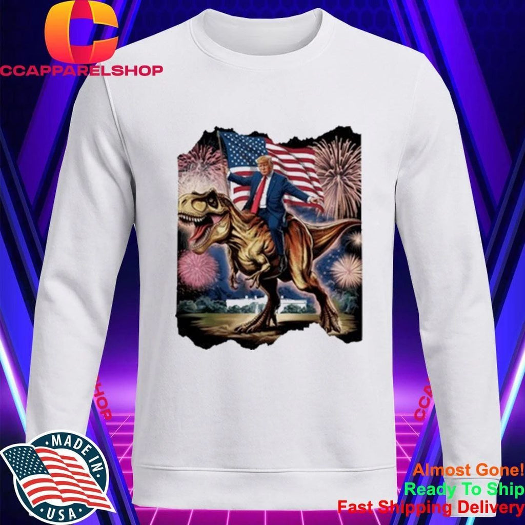 Whale psychiatrist trump t rex dinosaur america president shirt