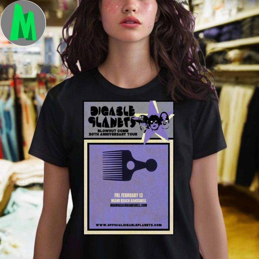 Poster Digable Planets At Miami Beach Bandshell In Miami, FL On Feb 13, 2026 Shirt