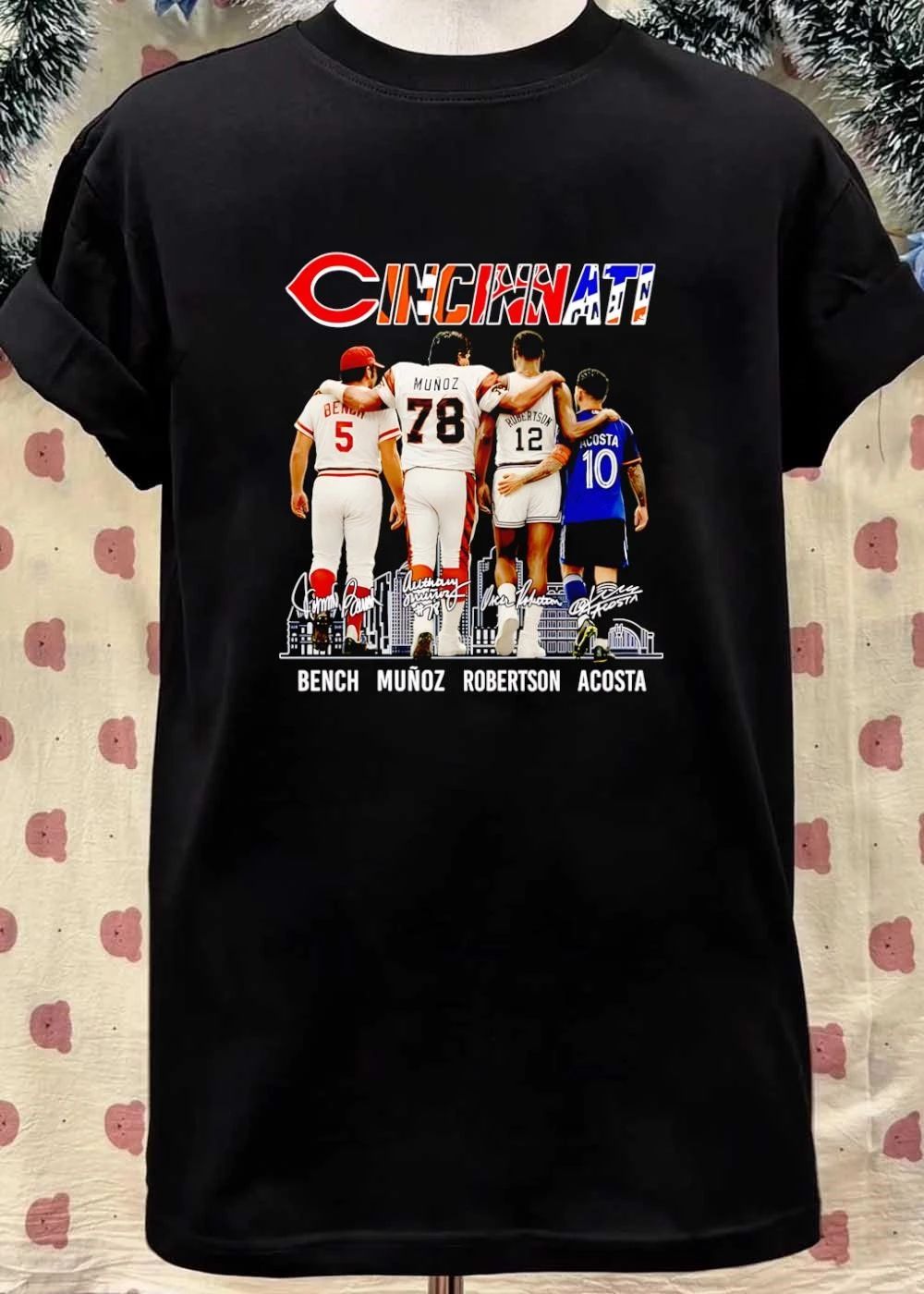 Bench Munoz Robertson Acosta Cincinnati Icons Walking Together T-Shirt