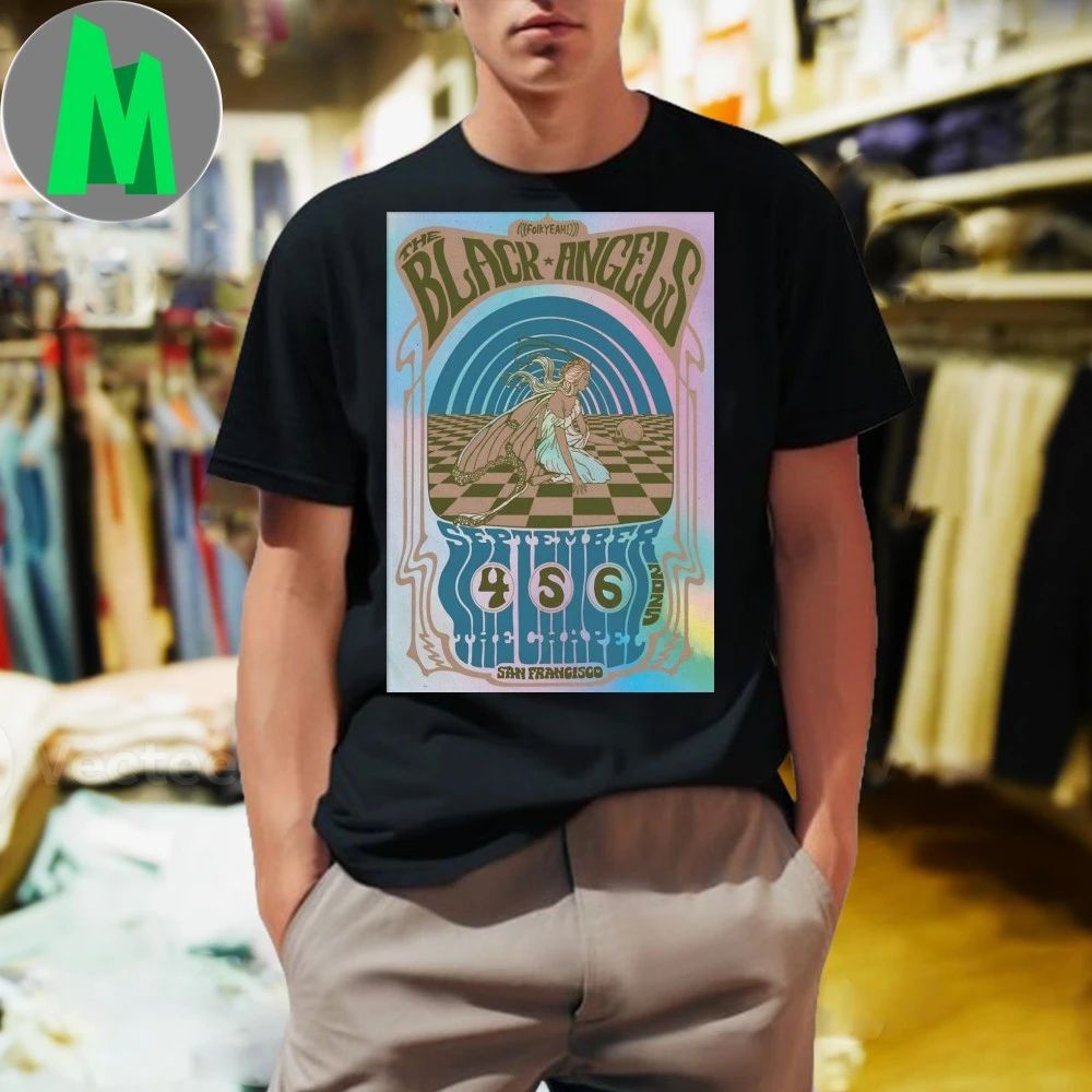 The Black Angels Sept 4-6 2025 The Chapel In San Francisco CA Poster Shirt
