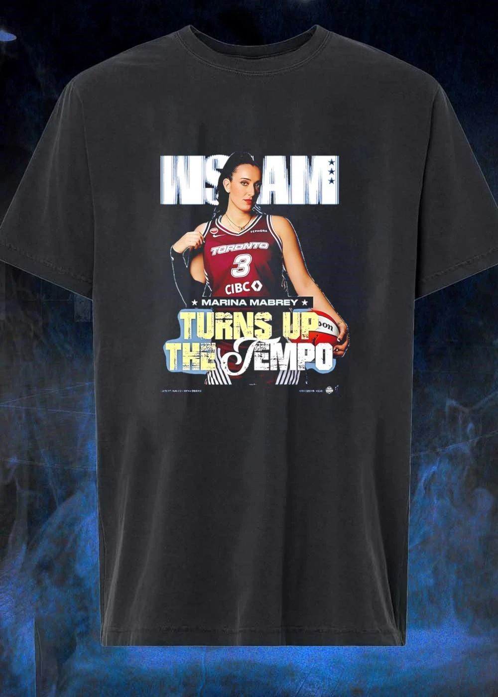 WSLAM Cover Collection Marina Mabrey Turns Up the Tempo Toronto T-Shirt