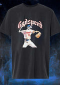 Godspeed Skeleton Baseball Player Pitching Godspeed 13 T-Shirt