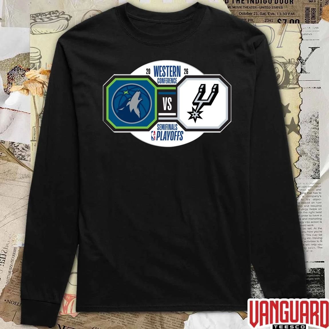 Minnesota Timberwolves vs San Antonio Spurs 2026 NBA Playoffs Western Conference Semifinals t-shirt