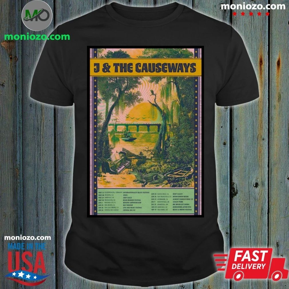 Poster J And The Causeways Tour 2026 Shirt