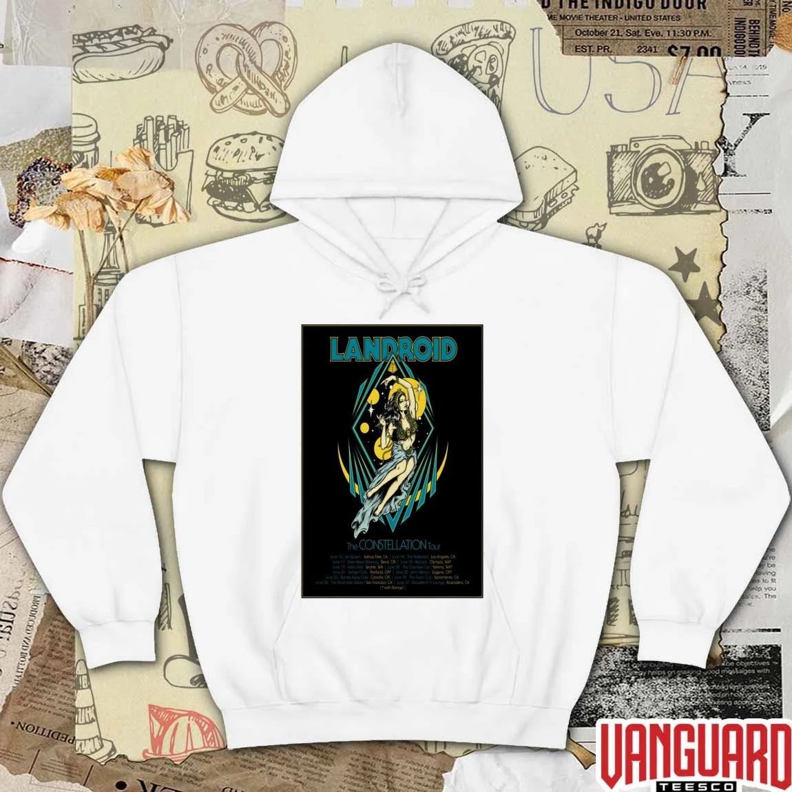 Landroid 2026 The Constellation Tour Shows Poster t-shirt