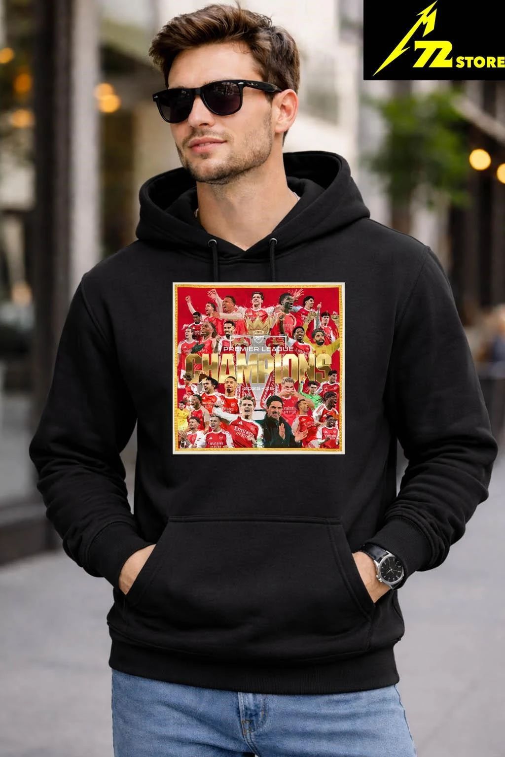 Arsenal 2026 Premier League Champions Poster Shirt